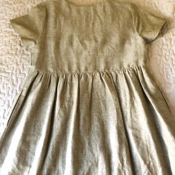 Madewell Linen-Blend Alexandra Button-Front Mini Dress - Picture 7 of 7